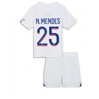 Dres Paris Saint-Germain Nuno Mendes #25 Rezervni za djecu 2022-23 Kratak Rukav (+ kratke hlače)